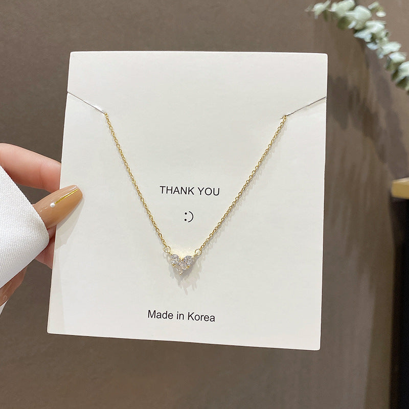 European and American retro titanium necklace female designed high-grade pearl pendant INS style wild lock bone chain jewelry