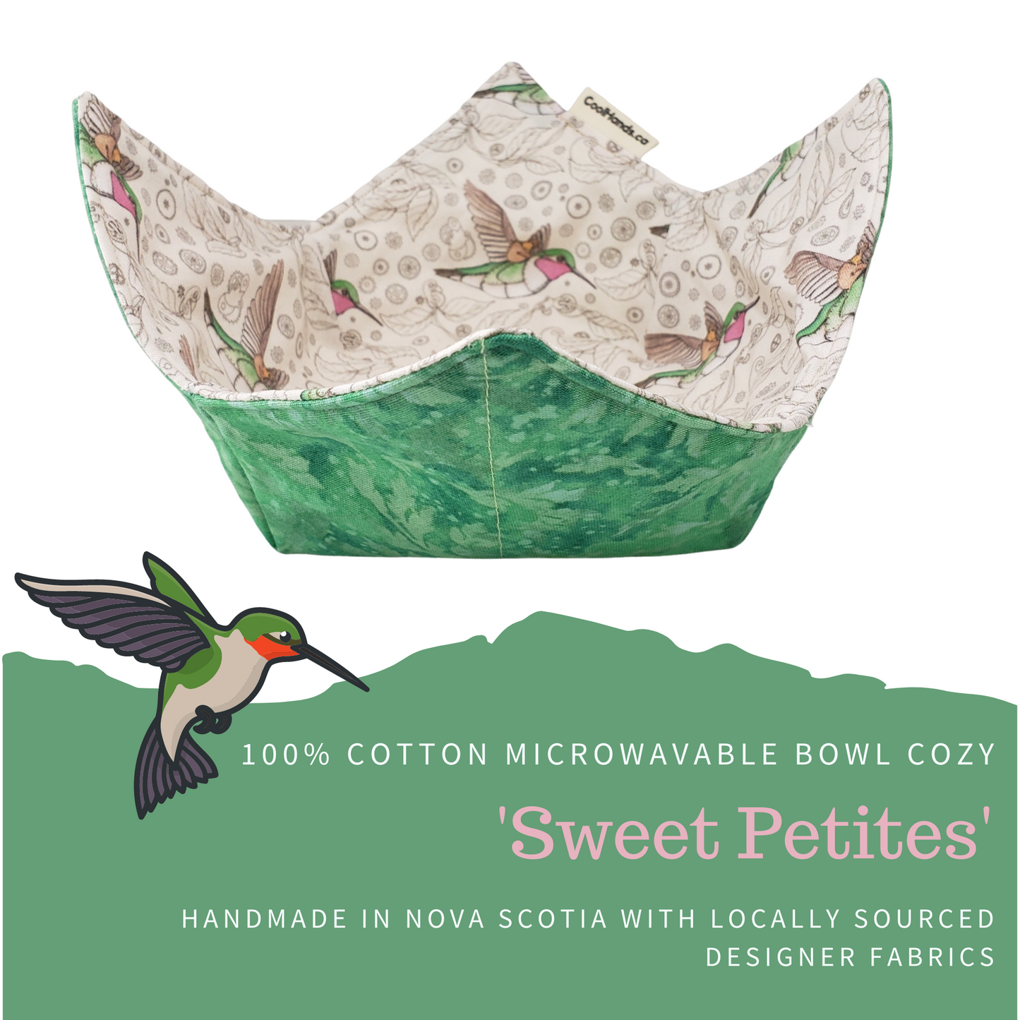 100% Cotton Microwavable Bowl Cozy - Sweet Petites