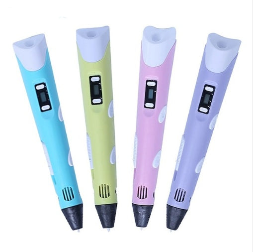 3D print pen 3D pen two generation graffiti 3D stereoscopic paintbrush children puzzle painting toys Elk-Valley 3D