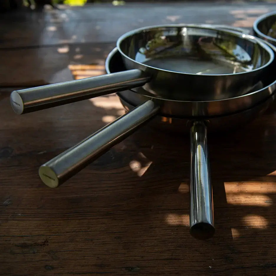 COMBEKK | Stainless Steel Fry Pan Set of 4 Ginza Steel