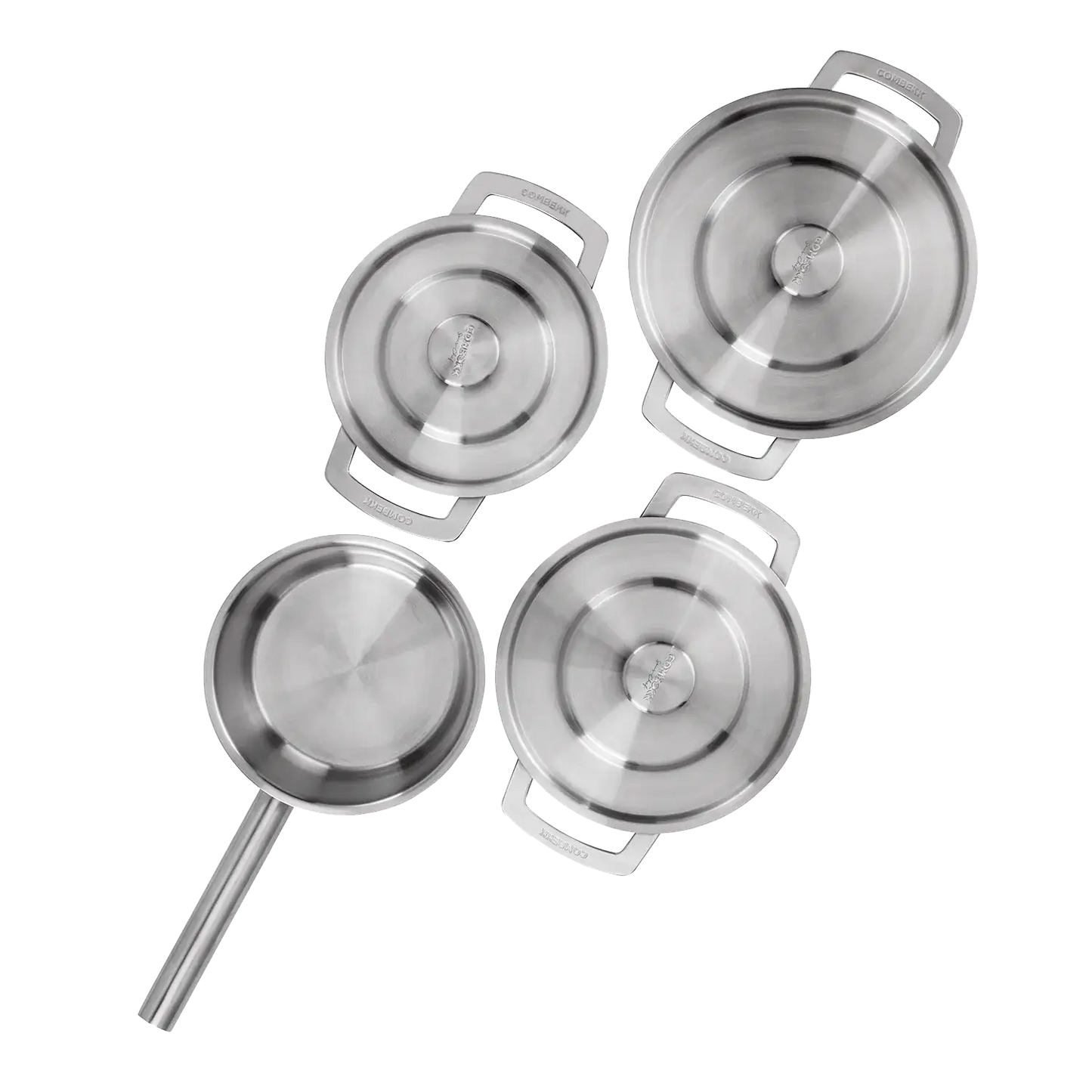 COMBEKK | STAINLESS STEEL COOKWARE SET 4PCS Ginza Steel