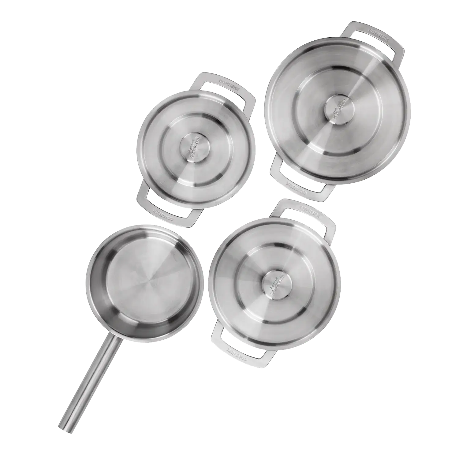 COMBEKK | STAINLESS STEEL COOKWARE SET 4PCS Ginza Steel