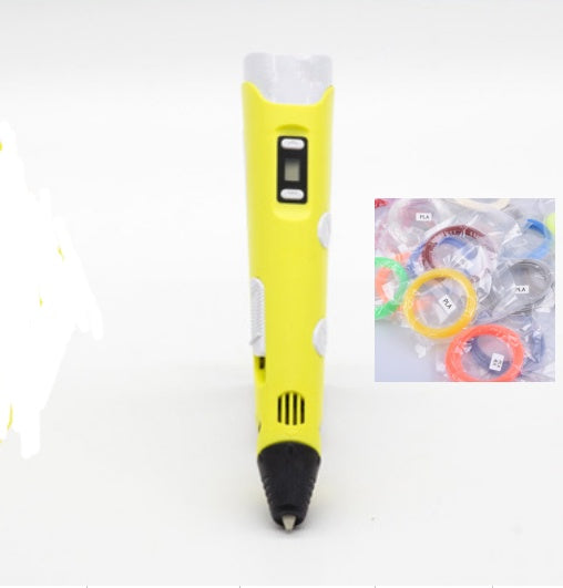 3D print pen 3D pen two generation graffiti 3D stereoscopic paintbrush children puzzle painting toys Elk-Valley 3D