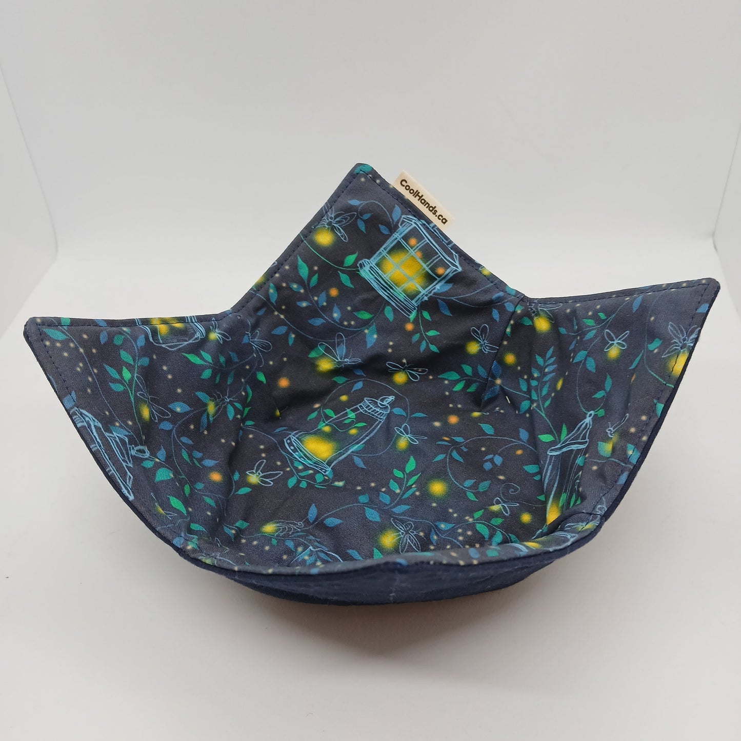 100% Cotton Microwavable Bowl Cozy - Firefly Summer