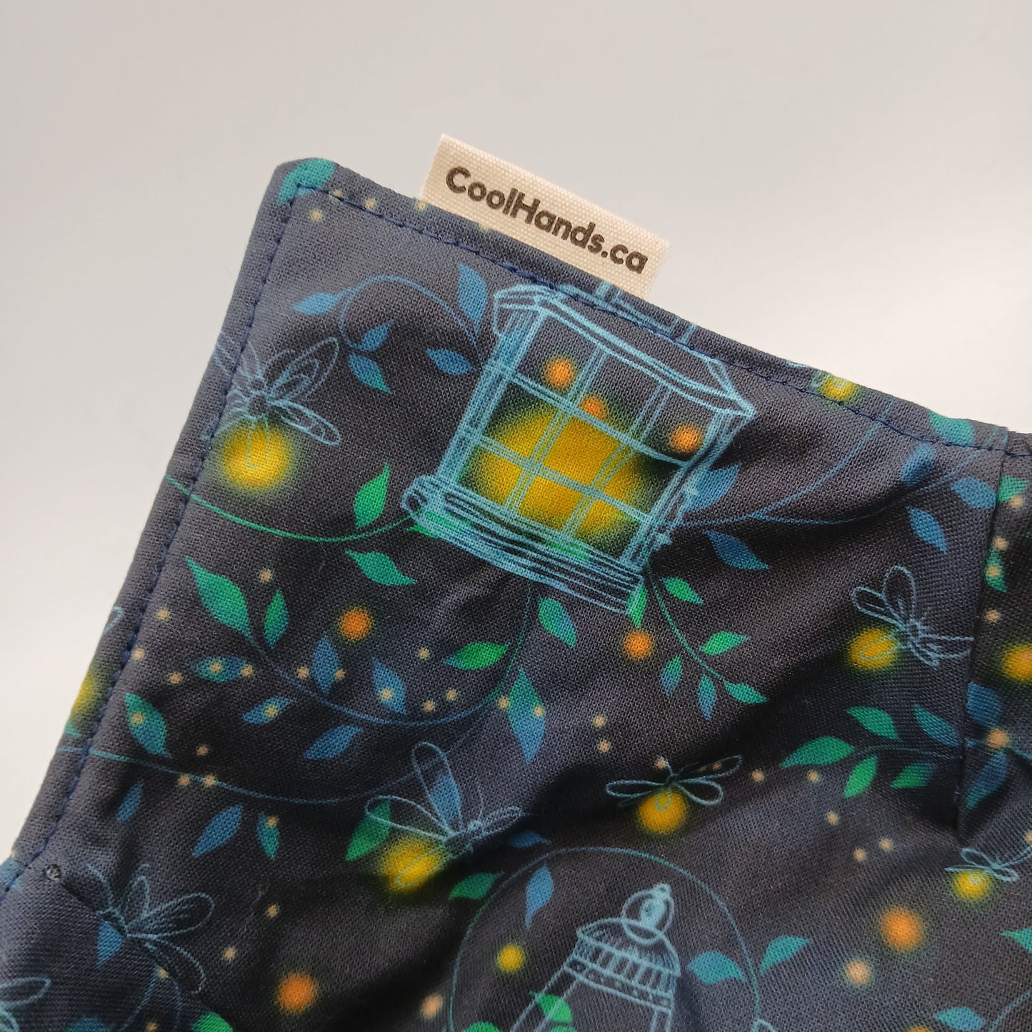 100% Cotton Microwavable Bowl Cozy - Firefly Summer