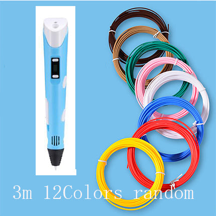 3D print pen 3D pen two generation graffiti 3D stereoscopic paintbrush children puzzle painting toys Elk-Valley 3D