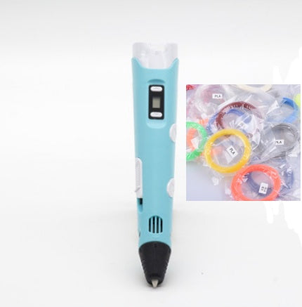 3D print pen 3D pen two generation graffiti 3D stereoscopic paintbrush children puzzle painting toys Elk-Valley 3D