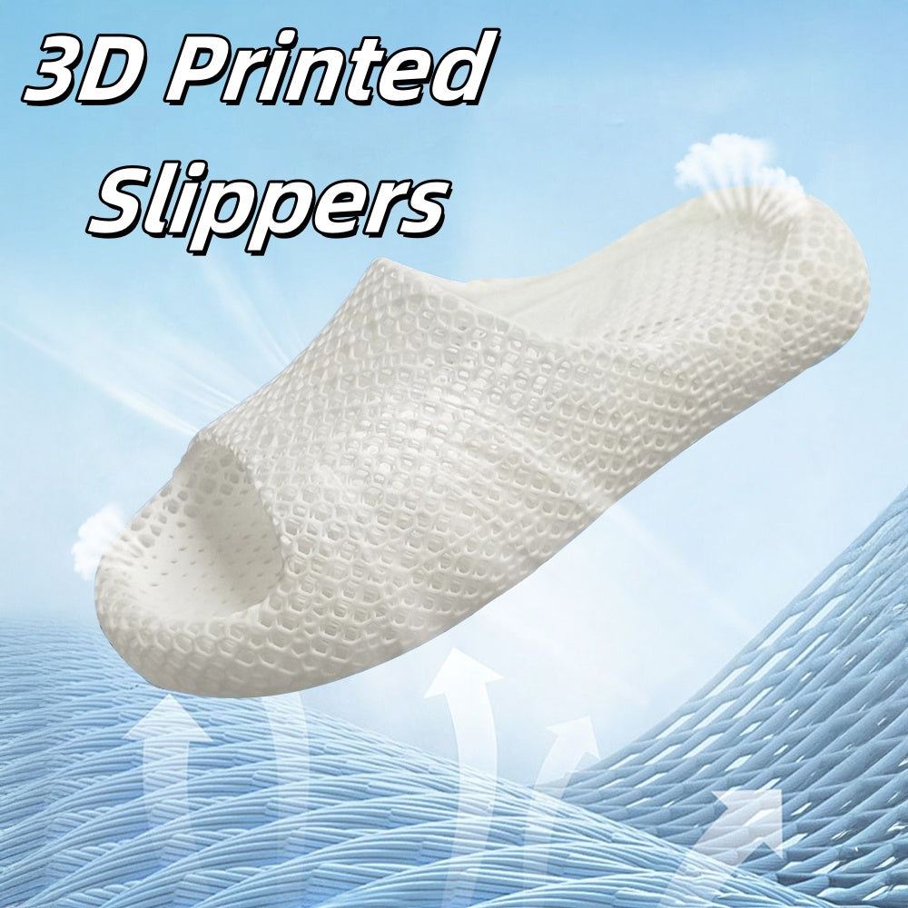 3D Printing Slippers Soft Breathable Waterproof Non-slip Slippers For Women Men Indoor And Outdoor Sports Shoes Bush Berry