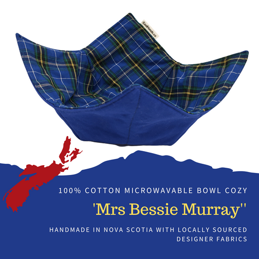 100% Cotton Microwavable Bowl Cozy - Mrs Bessie Murray