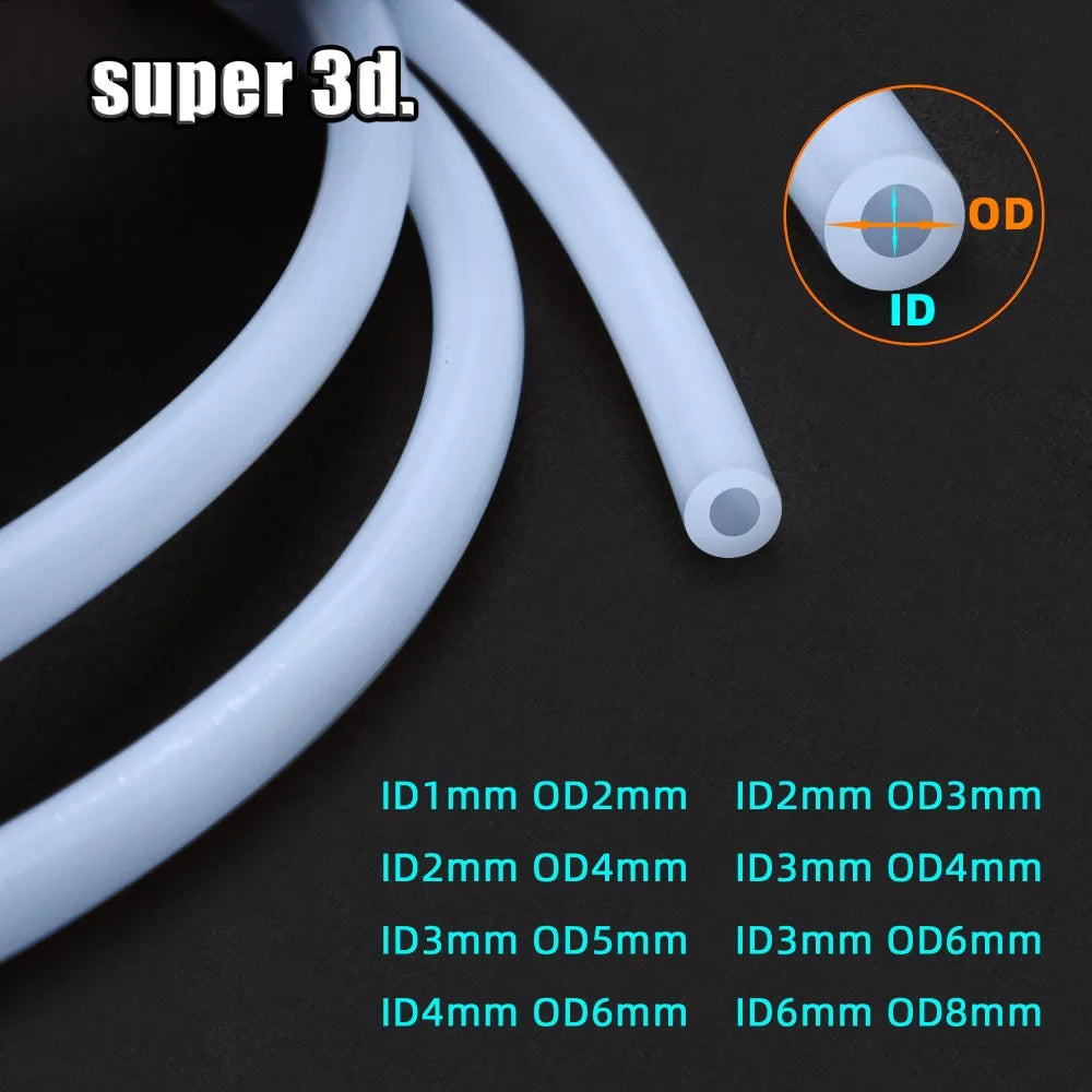 3D Printer Part 1Meter bowden extruder PTFE tube Pipe for  J-head Hotend V5 V6 1.75mm /3mm Filament ID 2mm OD 4mm Elk-Valley 3D
