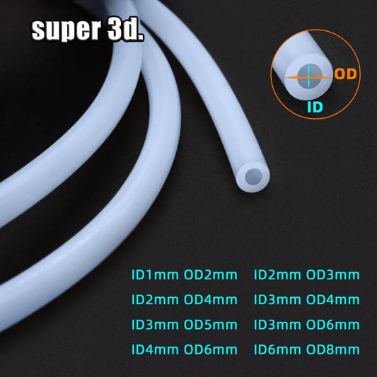 3D Printer Part 1Meter bowden extruder PTFE tube Pipe for  J-head Hotend V5 V6 1.75mm /3mm Filament ID 2mm OD 4mm Elk-Valley 3D