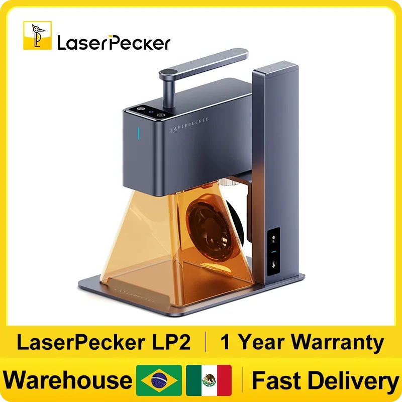 LaserPecker Laser Engraver Portable Easy to Use Fast Engraving Speed Multi Material Laser Engraving Machine With 2k 5W LP2 Pro Elk-Valley 3D