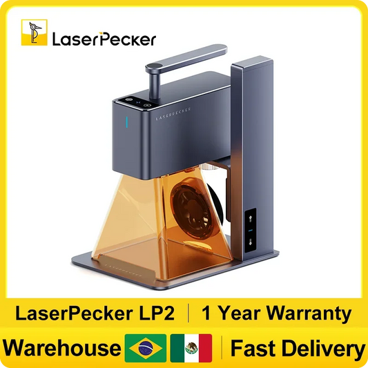 LaserPecker Laser Engraver Portable Easy to Use Fast Engraving Speed Multi Material Laser Engraving Machine With 2k 5W LP2 Pro Elk-Valley 3D