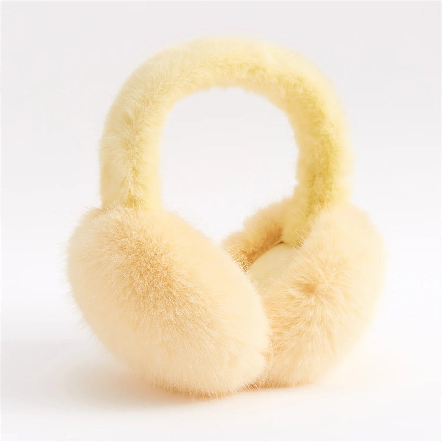 Anjj High Quality Earmuffs Faux Rabbit Fur Hang Ear Cover Warm Winter Ear Muffs Fur Earmuffs Unisex Adult Ear Warmer Fold Elk-Valley 3D