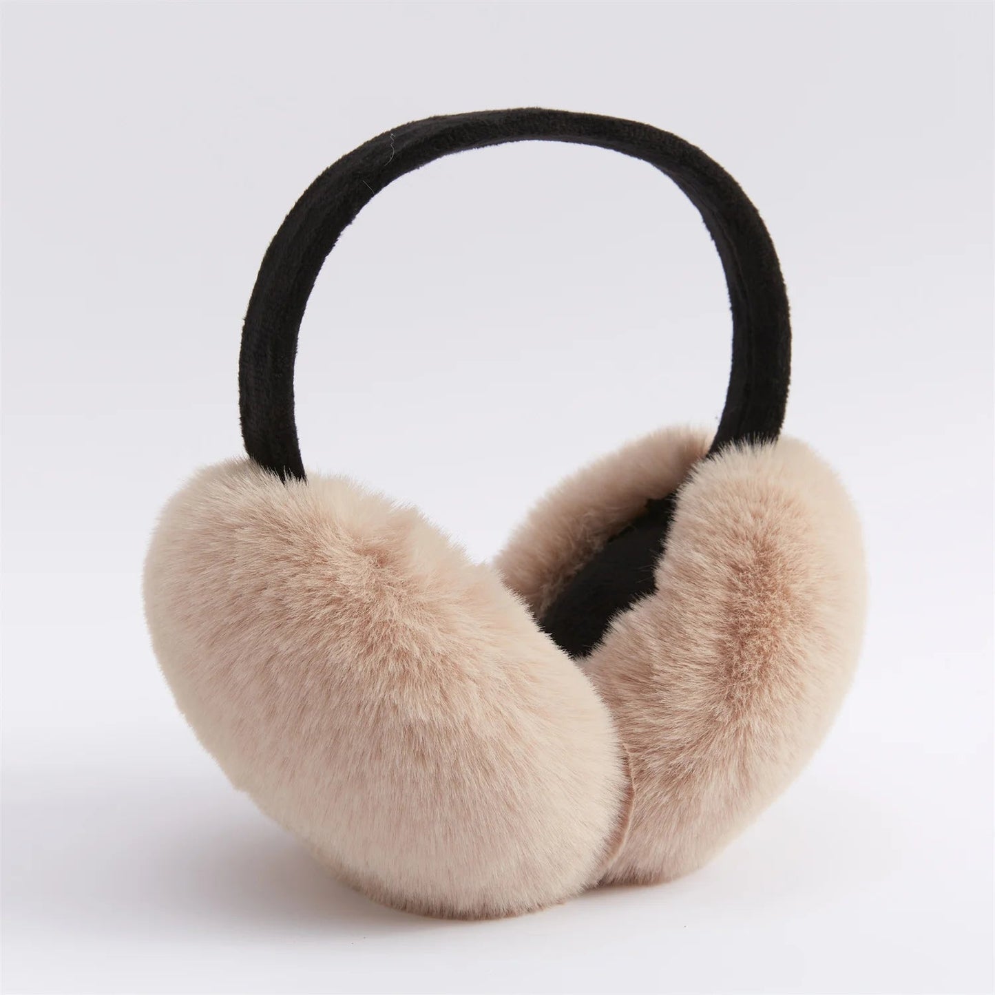 Anjj High Quality Earmuffs Faux Rabbit Fur Hang Ear Cover Warm Winter Ear Muffs Fur Earmuffs Unisex Adult Ear Warmer Fold Elk-Valley 3D