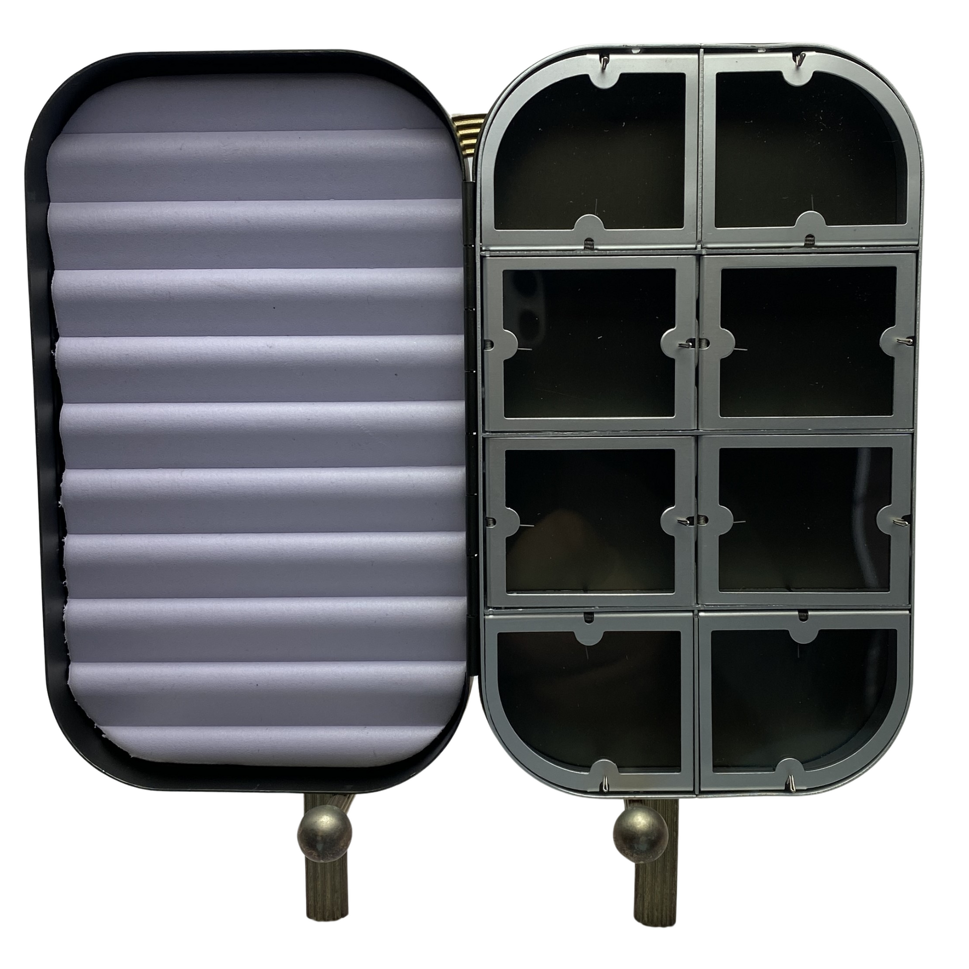 Aluminum Flyboxes with Clips, Windows and Foam Dc Tackle & Outdoor Supply