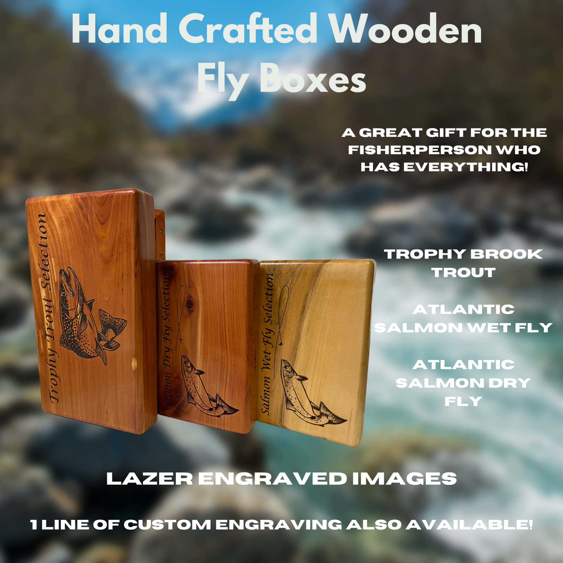 Local Hand Crafted Wooden Flyboxes & Fly Kits Dc Tackle & Outdoor Supply