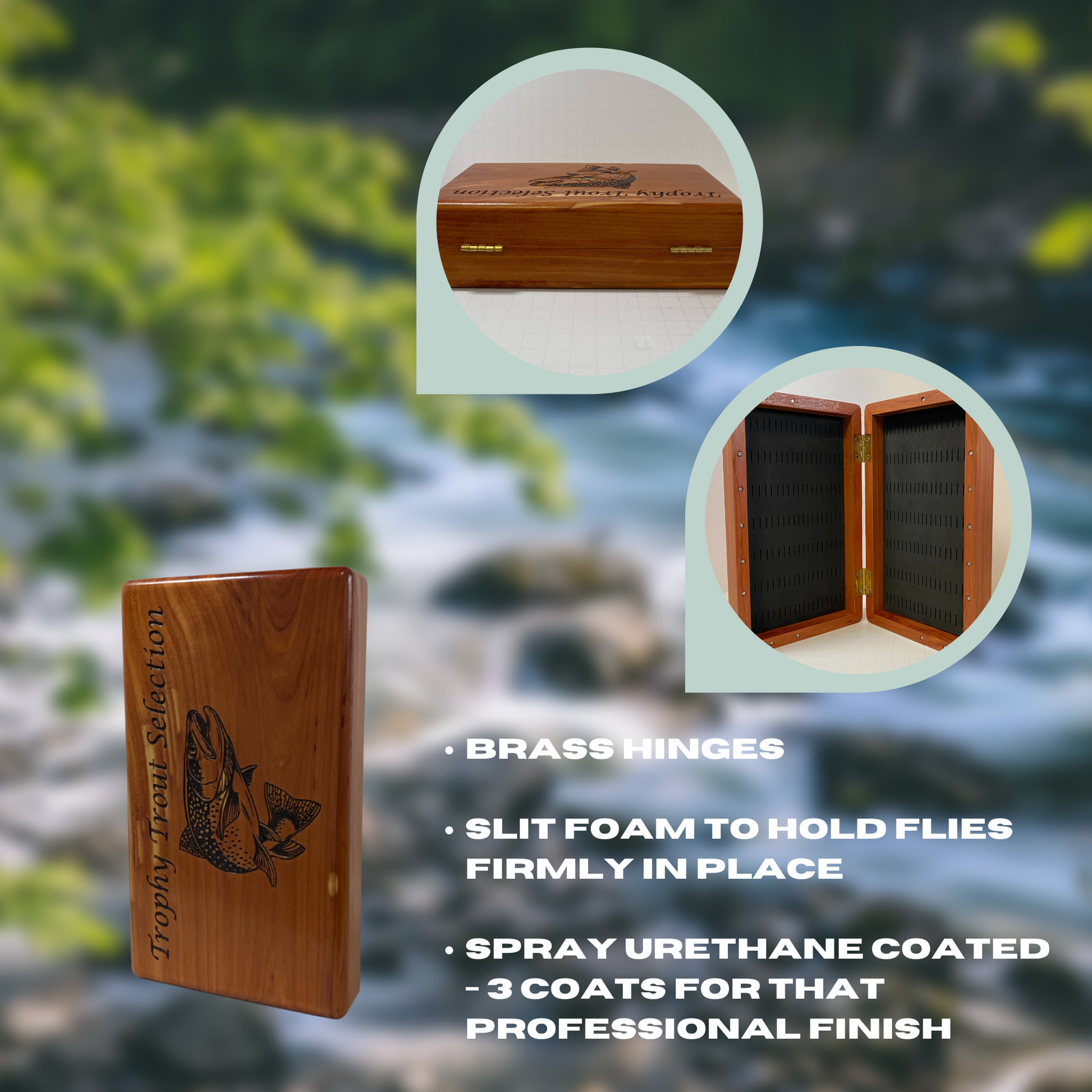 Local Hand Crafted Wooden Flyboxes & Fly Kits Dc Tackle & Outdoor Supply