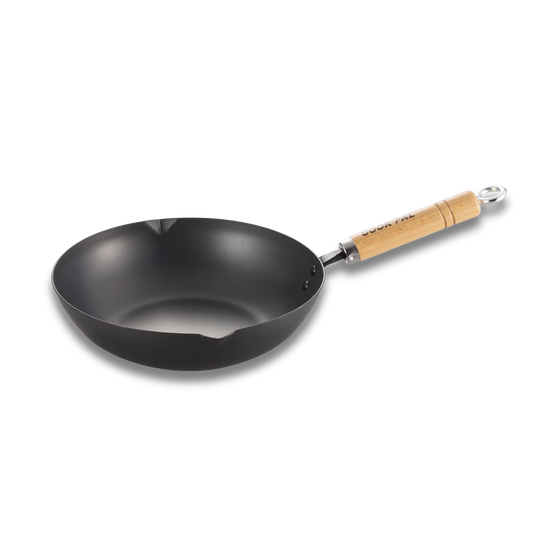 Yoshikawa Cook-Pal Ren Japanese Deep Fry Pan 28cm Carbon Steel | Made in Japan Ginza Steel