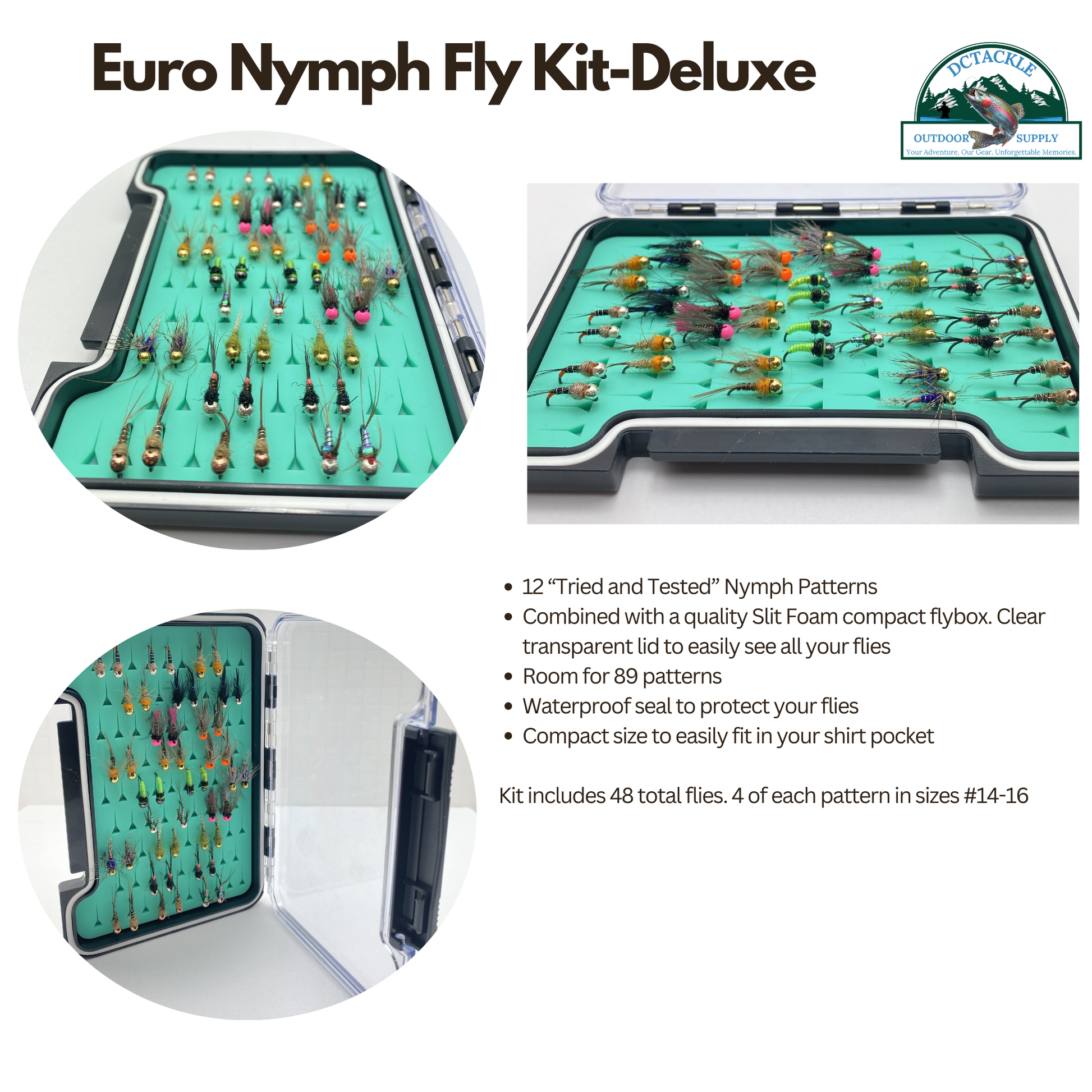Euro Nymph Fly Kit - Deluxe Dc Tackle & Outdoor Supply