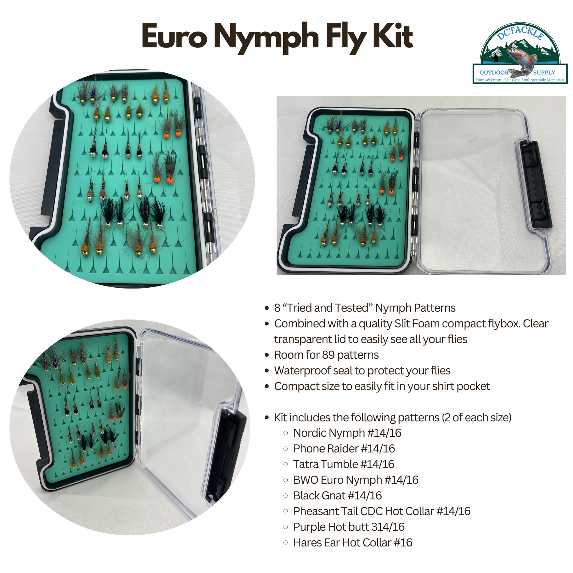 Euro Nymph Fly Kit Dc Tackle & Outdoor Supply