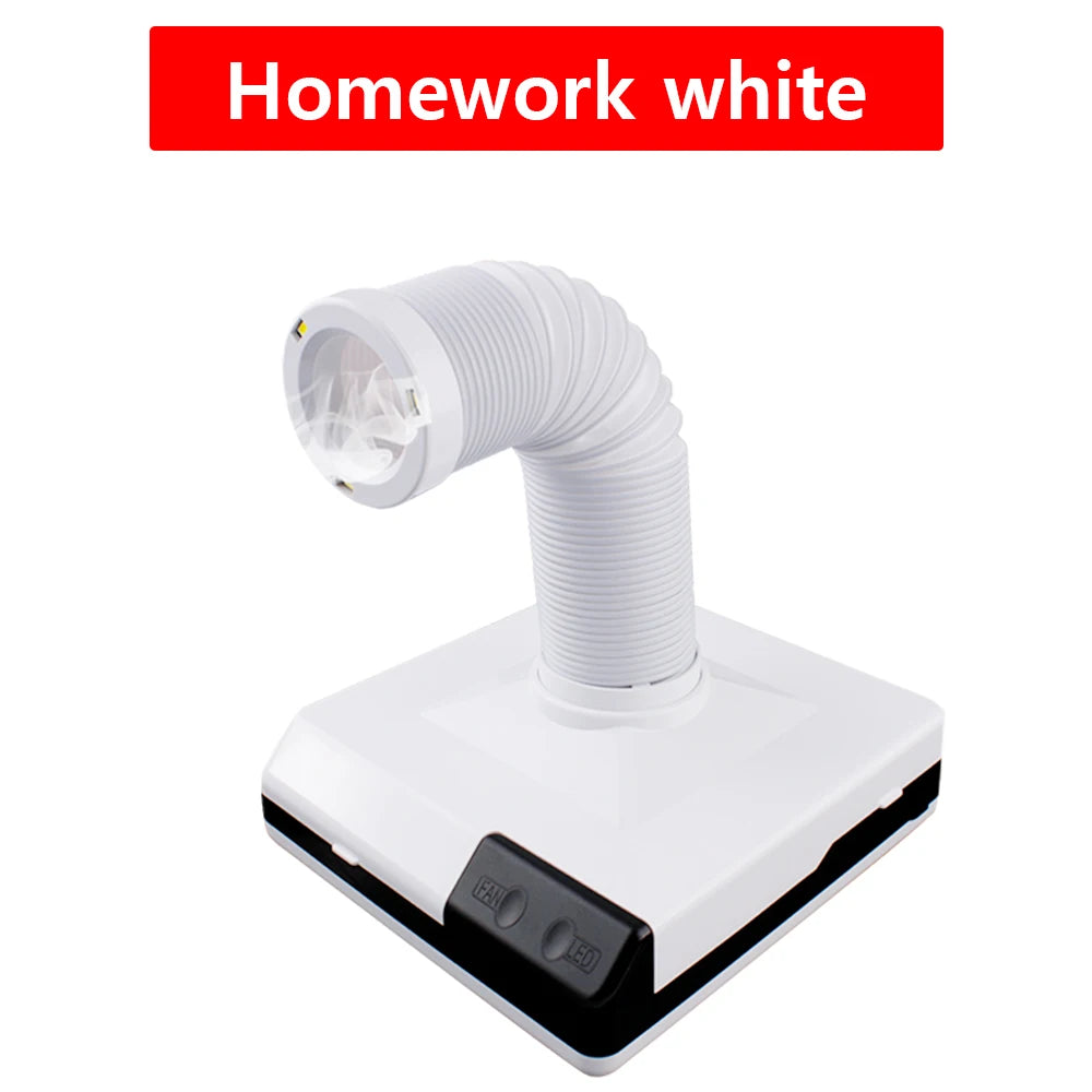 LUXIANZI Fume Extractor Smoking Instrument With LED Light 220v Activated Carbon filter Sponge Solder iron Smoke Absorber Elk-Valley 3D