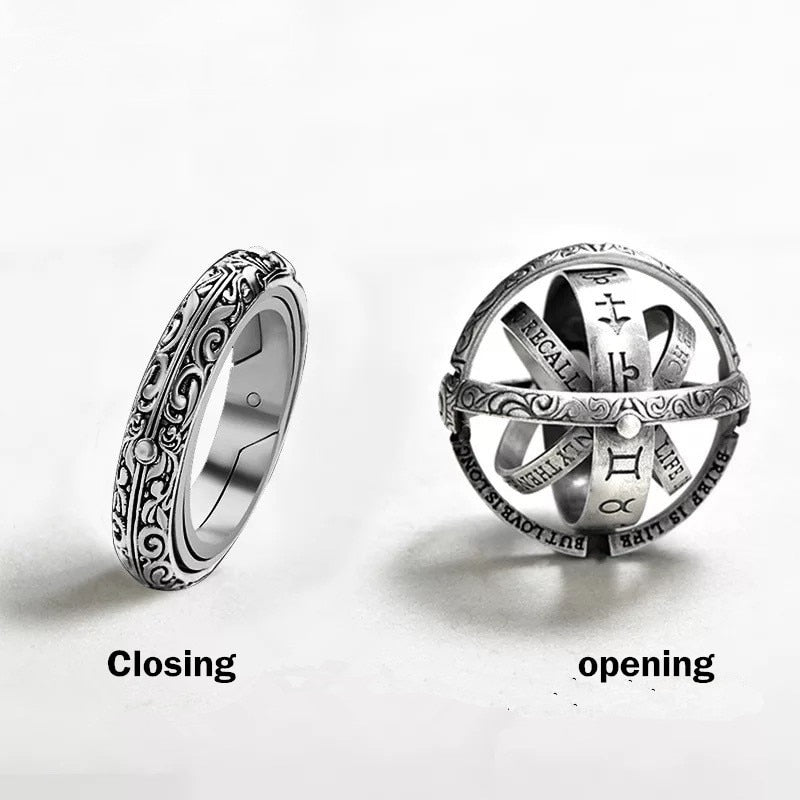 Vintage Astronomical Ball Rings For Women Men Creative Complex Rotating Cosmic Finger Ring Jewelry jz516 Elk-Valley 3D