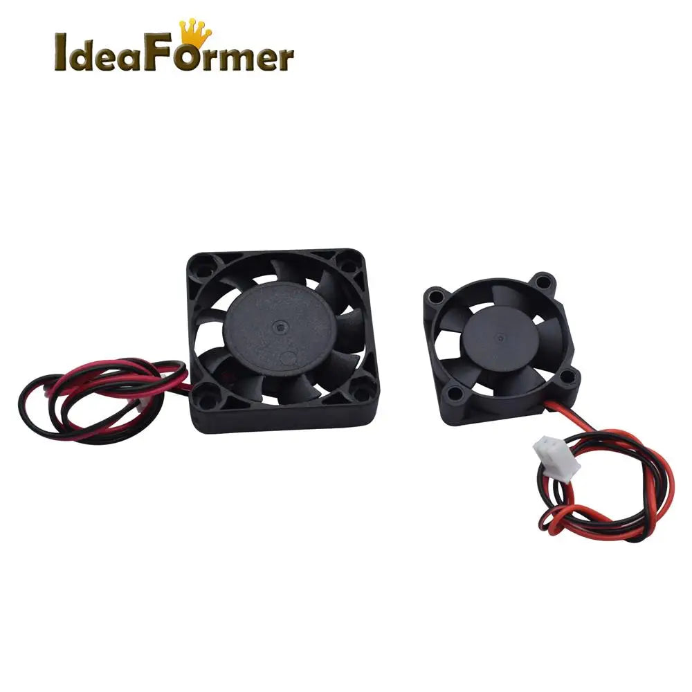 3D Printer Parts Cooling Fans 2510/3010/4010/5010/6015mm Brushless Cooler Fan DC 5/12/24V With 2Pin Dupont Wire Black Plastic Elk-Valley 3D
