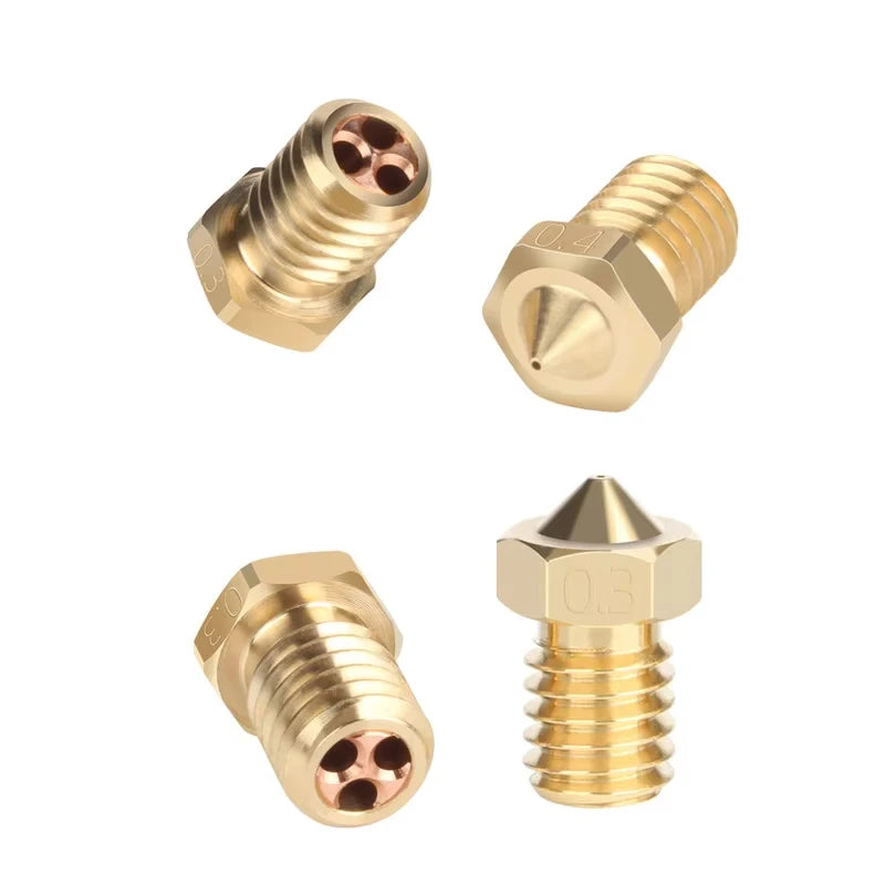 High-Flow CHT Clone Nozzle E3D V6 Three-Eyed Spray 1.75mm Filament for Hotend 3D Printer Accessories Elk-Valley 3D