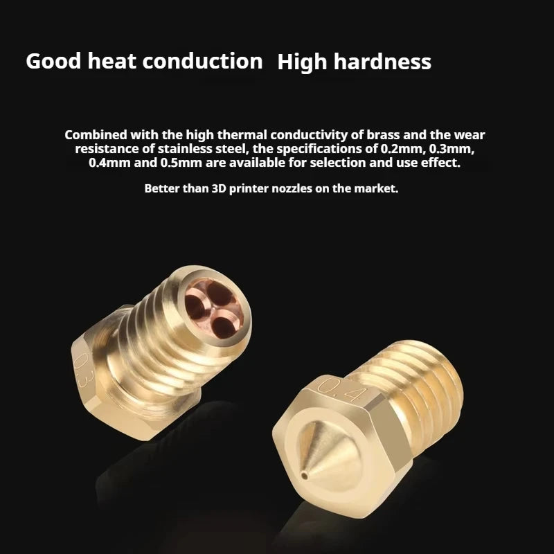 High-Flow CHT Clone Nozzle E3D V6 Three-Eyed Spray 1.75mm Filament for Hotend 3D Printer Accessories Elk-Valley 3D