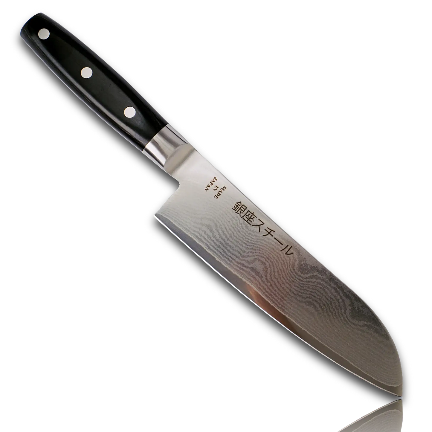 HAYAMI 180 - VG10 - 33 Layered Damascus Steel Santoku Knife 180mm Ginza Steel