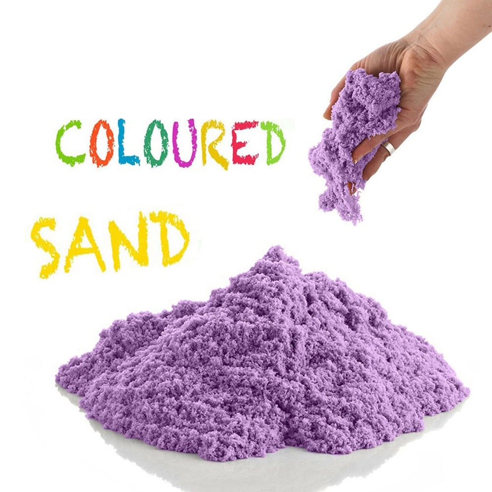 100g/bag Sand Slime Soft Clay Novelty Beach Toys Model Clay Dynamic Moving Magic Sand Toys for Children Elk-Valley 3D