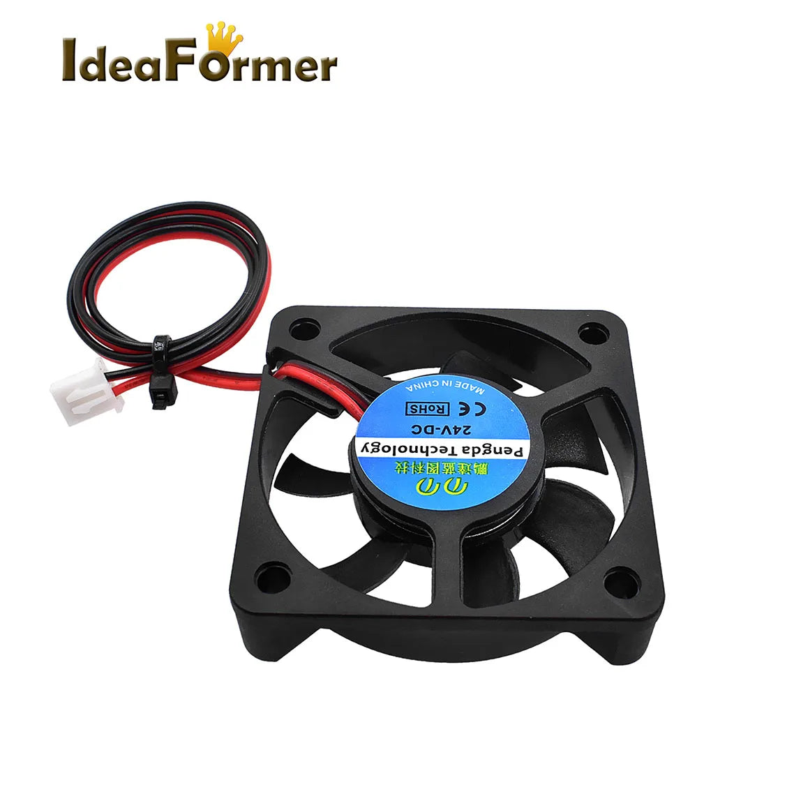 3D Printer Parts Cooling Fans 2510/3010/4010/5010/6015mm Brushless Cooler Fan DC 5/12/24V With 2Pin Dupont Wire Black Plastic Elk-Valley 3D