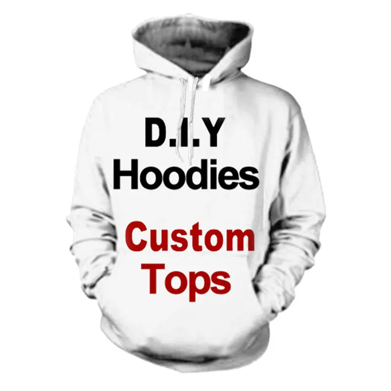 3D Print Custom Men's and Women's Fashion Hoodies Custom Outwear 3D Hoodies Elk-Valley 3D