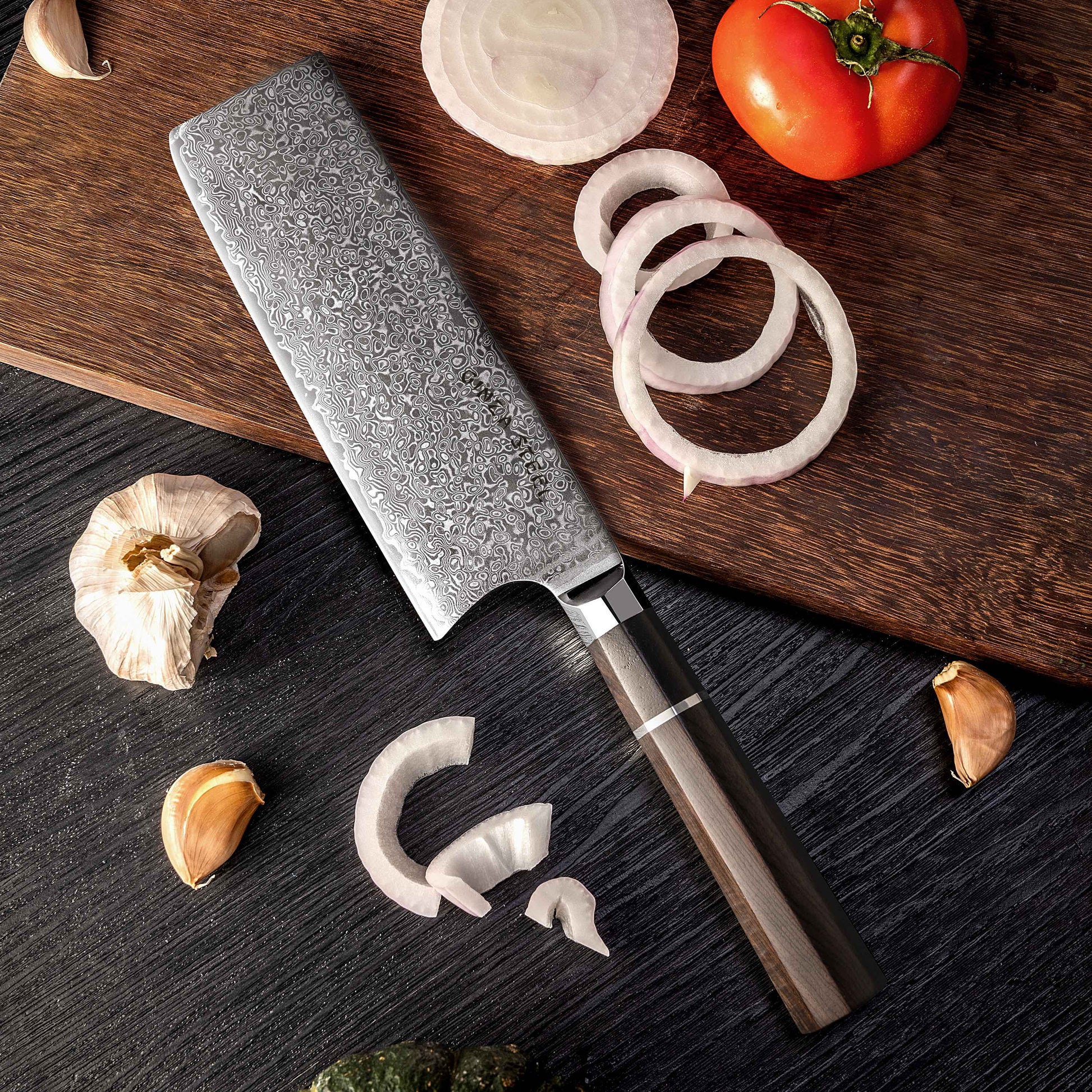 KASAI KOGATANA FIVE | Essential 5 pcs Knife set | 4 Knives with Magnetic Wood Block Ginza Steel