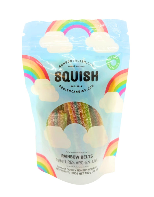 Rainbow Belts SQUISH Candies Canada