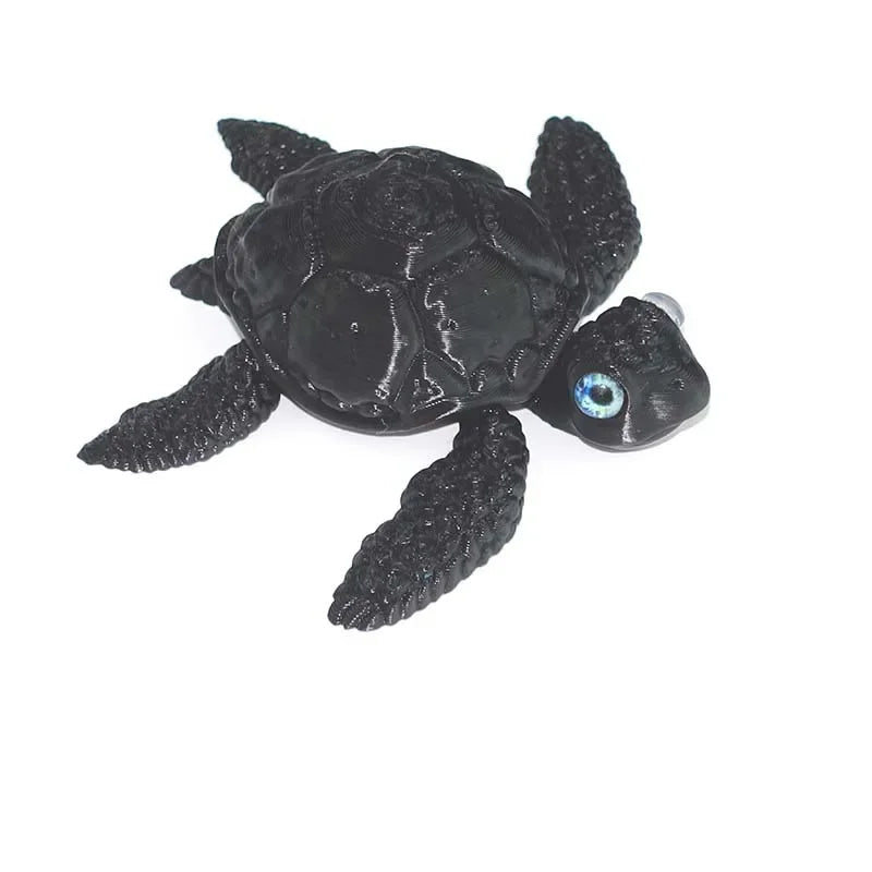 3D Printed Turtle Multi Joint Movable Ornament Versatile Shapes Creative Home Office Desktop Ornament 2025 New Year Gift Crafts Elk-Valley 3D