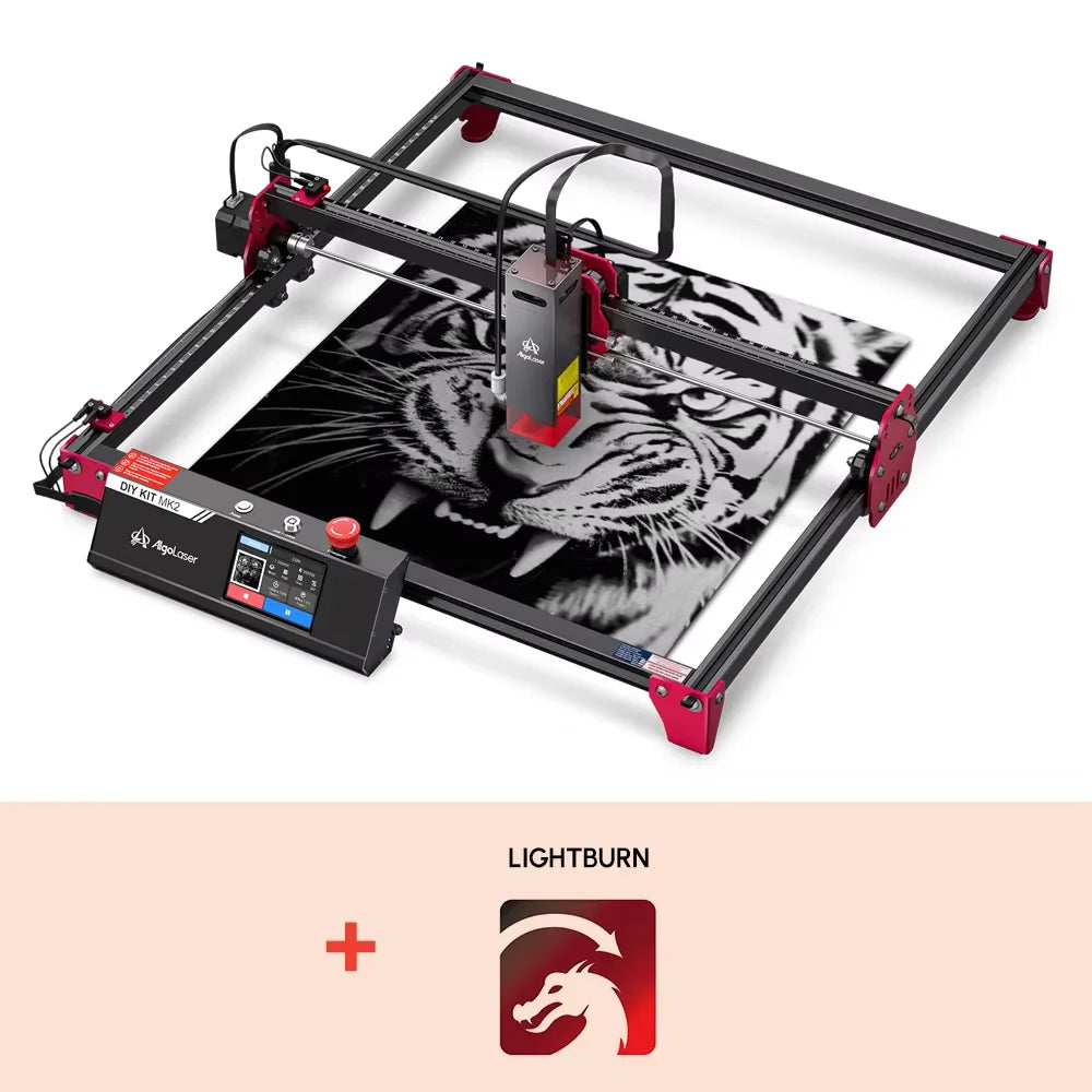 Algolaser DIYKIT MK2 40*43cm CNC Laser Cutter Engraver Air Aissit WiFi Table Metal Acrylic Wood Laser Cutting Engraving Machine Elk-Valley 3D