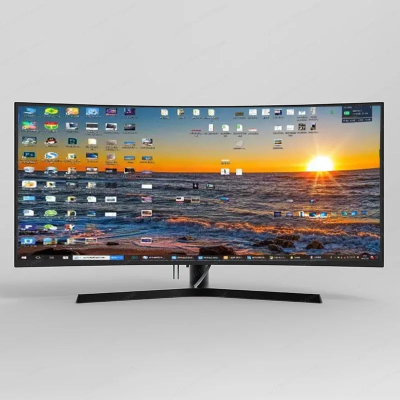 34" Curved Ultrawide Gaming Monitor UWQHD 165Hz 1500R 1ms HDR FreeSync Height/Tilt Adjustable PC Screen Elk-Valley 3D