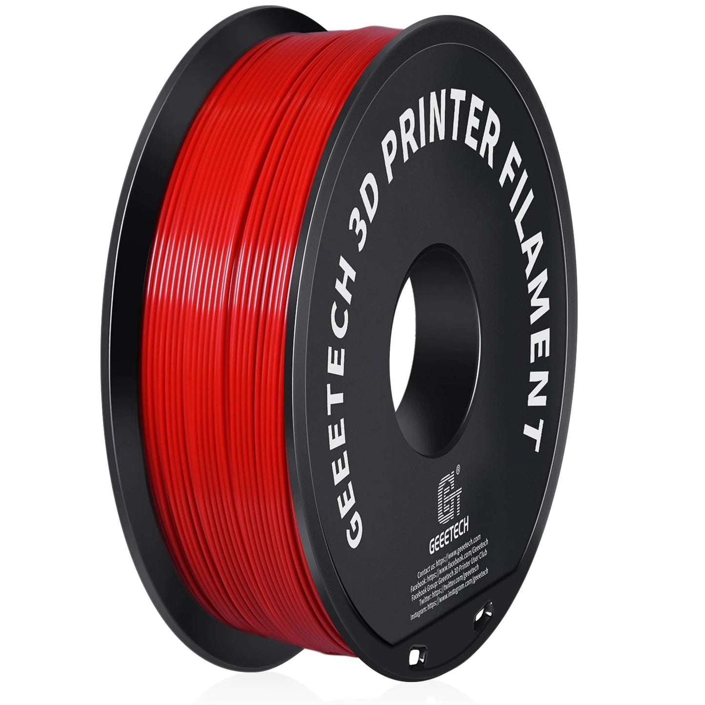 Geeetech  ABS+ 3D Filament 1.75mm 1KG plastic, 3D Printer Material, Tangle-Free, Non-Toxic, Vacuum Packaging White Black Elk-Valley 3D