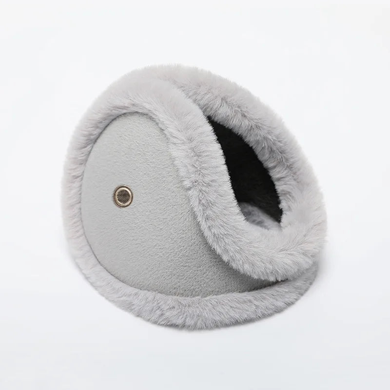 Warm Thicken Velvet Earmuffs Winter Outdoor Cycling Fleece Men Women Ear Cover Protector Plush Soft Ear Muffs Mask with Earpiece Elk-Valley 3D