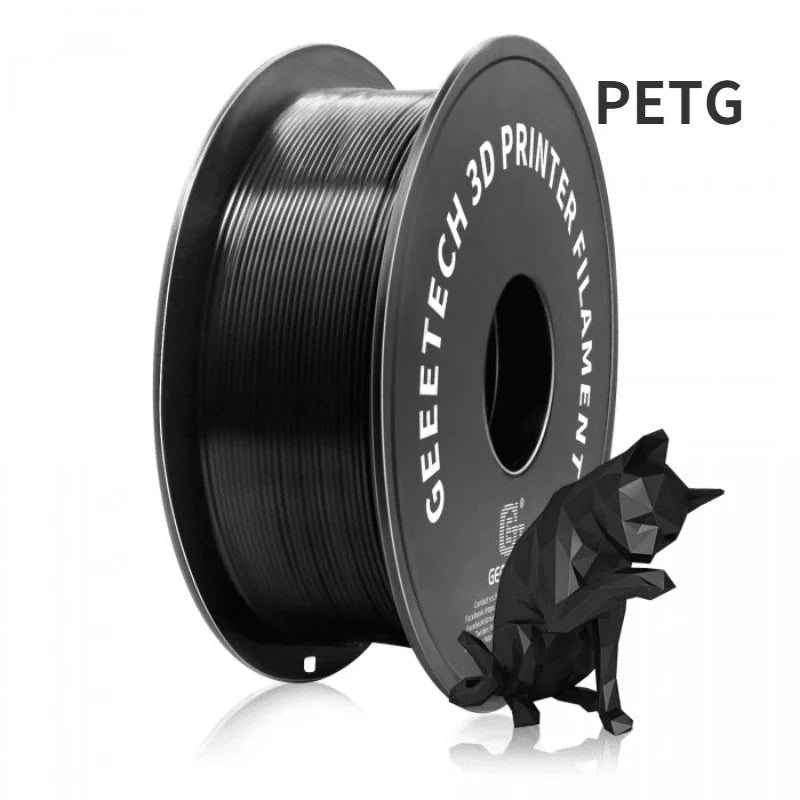 Geeetech 3d printer Filament PLA PETG Plastic 1kg 1.75mm,Tangle-Free, 3d printing wire materials, black, white, vacuum packaging Elk-Valley 3D