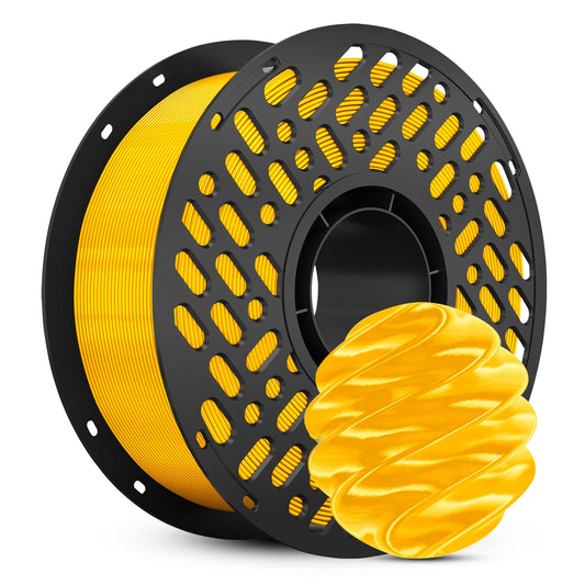 Dimensional Accuracy +/- 0.02mm.High precision 1.75mm  Silk PLA filament can bring a stable 3d printing process and print an