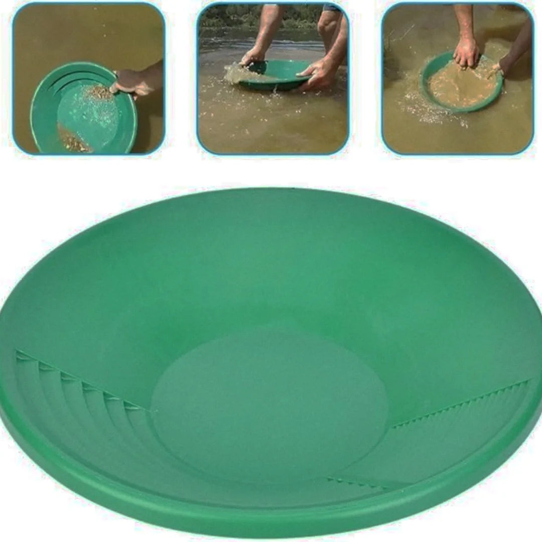 Hot Sale Plastic Gold Pan Basin Nugget Mining Pan Dredging Prospecting River Tool Wash Gold Panning Equipment Elk-Valley 3D