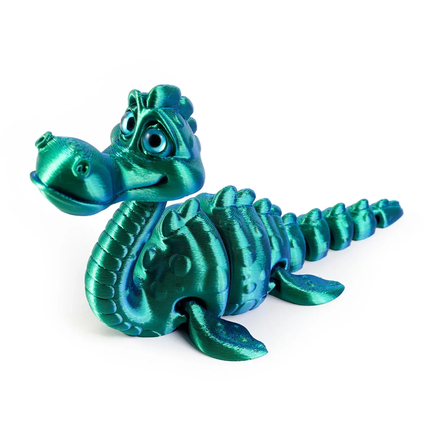 3D Printed Toy Model Lake Ness Monster Figurine with Realistic Eyes for Home Decor Accessories, Desktop Decorations Elk-Valley 3D