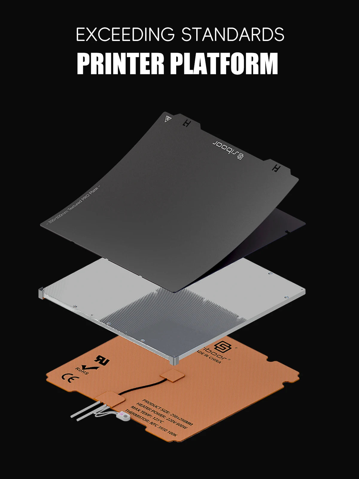SIBOOR Voron Trident [June] 3D Printer CNC Metal Structure 4AWD CoreXY  & All Siboor Guide Rails DIY 3D Printer Kits
