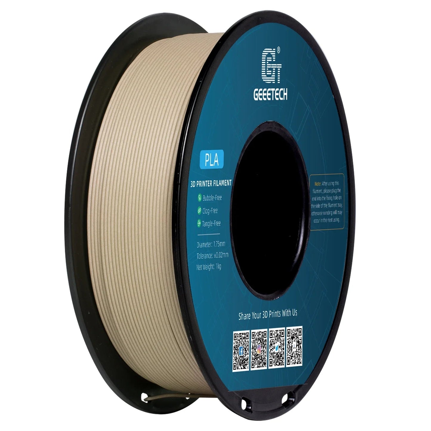 Geeetech 3d printer Filament PLA PETG Plastic 1kg 1.75mm,Tangle-Free, 3d printing wire materials, black, white, vacuum packaging Elk-Valley 3D