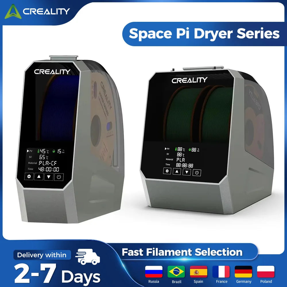 Creality Space Pi/Plus Filament Dryer Box 1KG Filament Storage Keeping Dry Adjustable Temperature 45℃-70℃ Hot-air Heating 48h Elk-Valley 3D