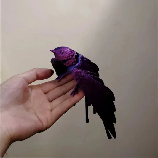 3D Printing Bird Model Gradient Color Rain Swallow Hand Toy Model Joints Movable Gift Beautiful Ornaments Decorative Scenery Elk-Valley 3D