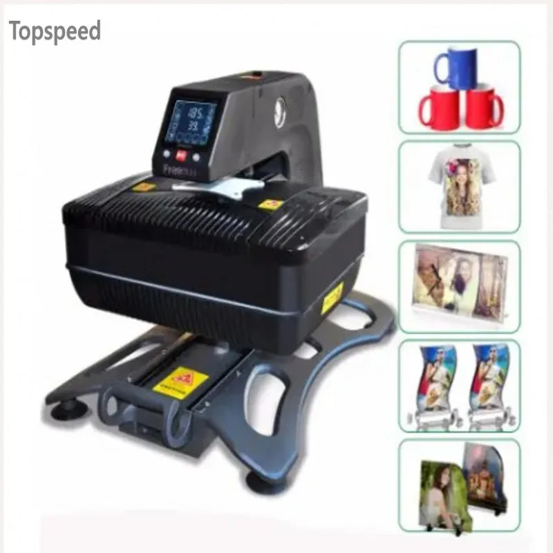 2025 New 3D Sublimation Heat Transfer Printer Vacuum Press Machine for Cases Mugs T-shirts Plates Multifunctions Elk-Valley 3D